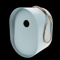 Rex London Oval bamboo fibre birdhouse - Blue Sale