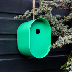 Rex London Oval bamboo fibre birdhouse - Green Sale