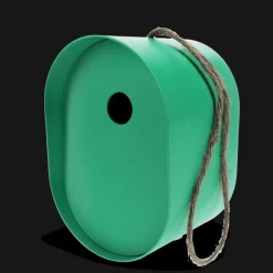 Rex London Oval bamboo fibre birdhouse - Green Sale