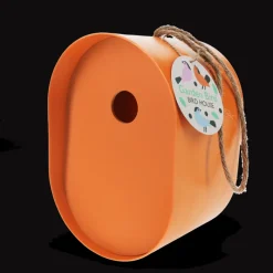 Rex London Oval bamboo fibre birdhouse - Orange Fashion