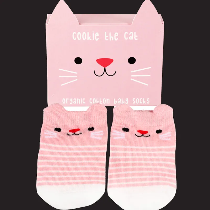 Rex London Pair of baby socks - Cookie the Cat Online