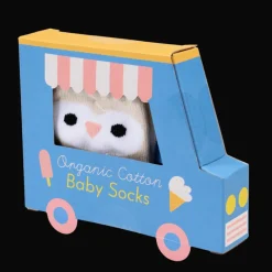 Rex London Pair of baby socks - Pink owl New