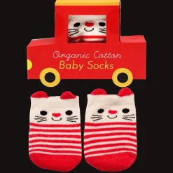 Rex London Pair of baby socks - Red cat Best