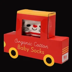 Rex London Pair of baby socks - Red cat Best