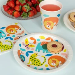 Rex London Paper plates (pack of 8) - Wild Wonders Hot