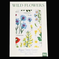 Rex London Paper tablecloth (180 x 120cm)- Wild Flowers Hot