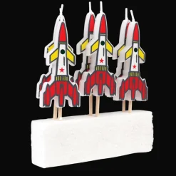 Rex London Party cake candles (set of 6) - Space Age Hot
