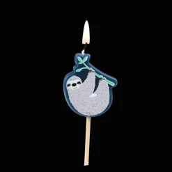 Rex London Party cake candles (set of 6) - Sydney the Sloth Clearance