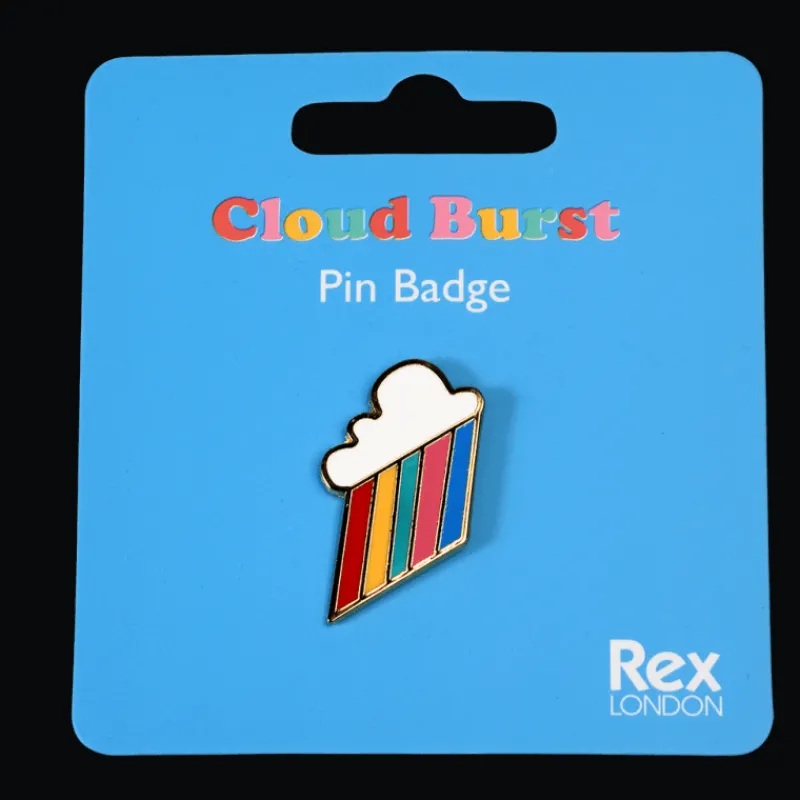 Rex London Pin badge - Cloud burst Clearance