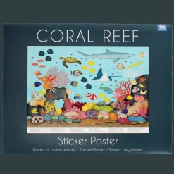 Rex London Poster with reusable stickers (50x70cm) - Coral Reef Sale