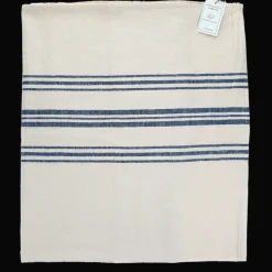 Rex London Pure Belgian linen tablecloth (120 x 180cm) - Blue stripe Hot