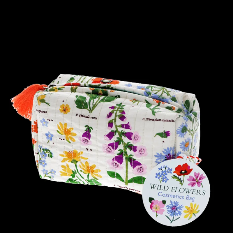 Rex London Quilted makeup bag - Wild Flowers Online