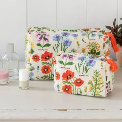 Rex London Quilted makeup bag - Wild Flowers Online