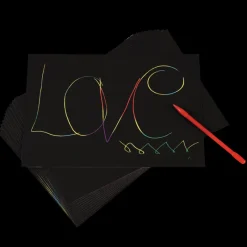 Rex London Rainbow scratch art kit (12 sheets) Sale