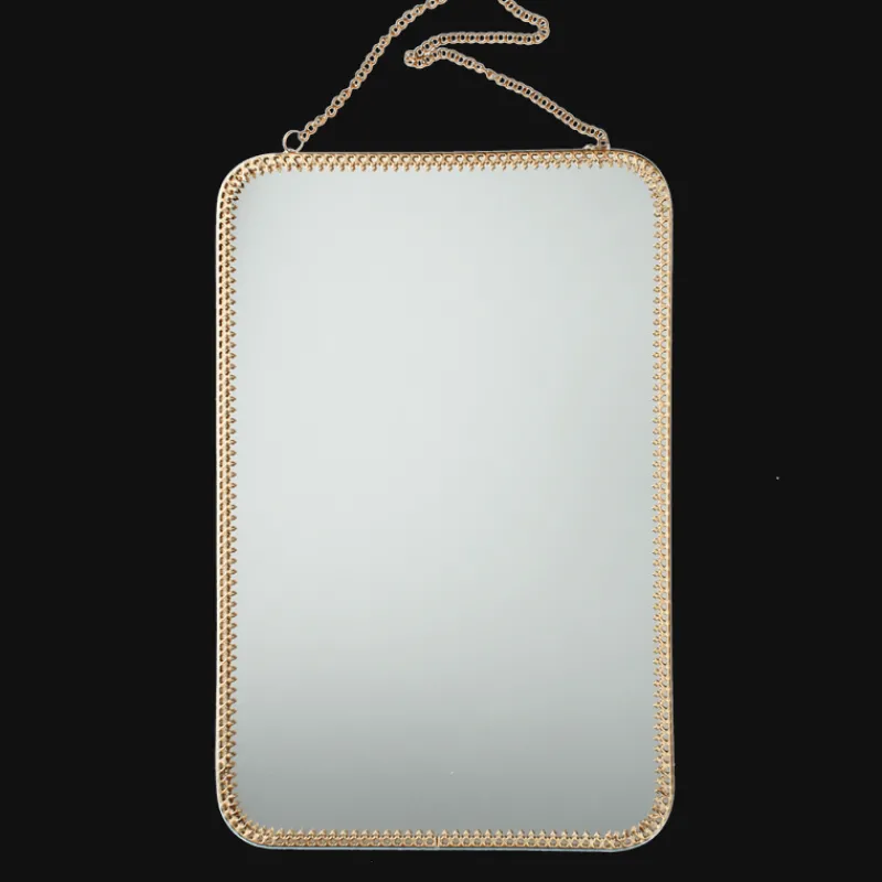 Rex London Rectangular hanging mirror (29cm x 19cm) - Gold tone Online