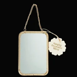 Rex London Rectangular hanging mirror (15.5cm x 10.5cm) - Gold tone Sale