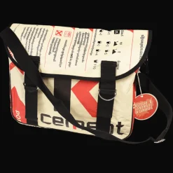 Rex London Recycled cement bag courier satchel Clearance