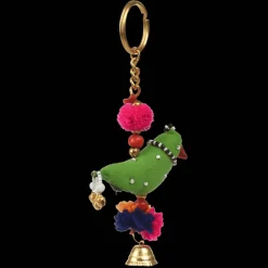 Rex London Recycled cloth keyring - Parrot & bell Sale
