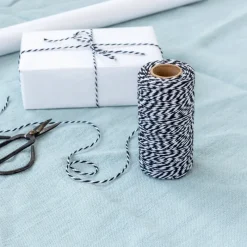 Rex London Roll of twine (100m) - Black and white Best