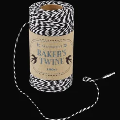 Rex London Roll of twine (100m) - Black and white Best