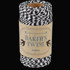 Rex London Roll of twine (100m) - Black and white Best