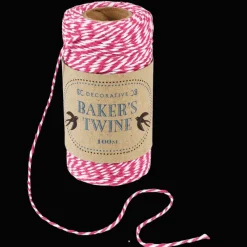 Rex London Roll of twine (100m) - Pink and white Online