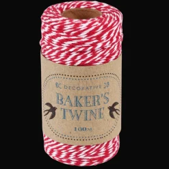 Rex London Roll of twine (100m) - Red and white New