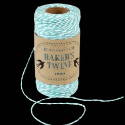Rex London Roll of twine (100m) - Teal and white Outlet
