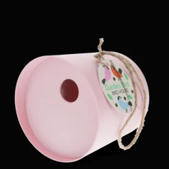 Rex London Round bamboo fibre birdhouse - Pink Clearance