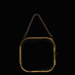 Rex London Rounded hanging brass frame 10x10cm Hot