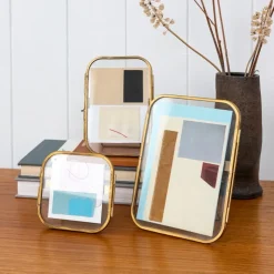 Rex London Rounded standing brass frame 10x15cm Outlet