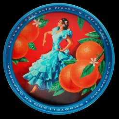 Rex London Round metal serving tray - Cerveza Española Discount
