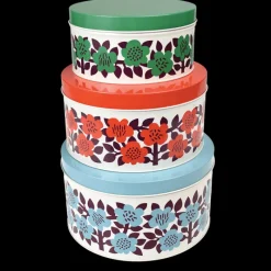 Rex London Round nesting tins (set of 3) - Astrid Flower Discount