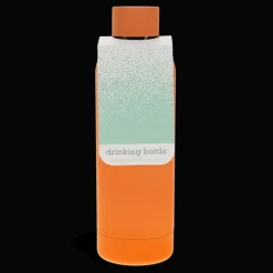 Rex London Rubber coated steel bottle 500ml - Orange New