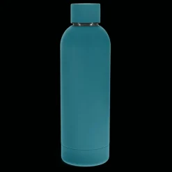 Rex London Rubber coated steel bottle 500ml - Petrol blue Best