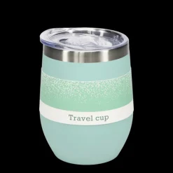 Rex London Rubber coated travel cup 350ml - Eggshell blue Clearance