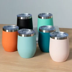 Rex London Rubber coated travel cup 350ml - Eggshell blue Clearance