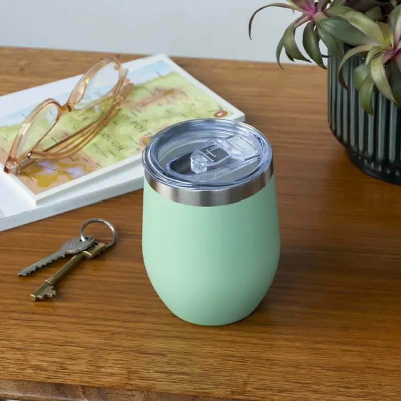Rex London Rubber coated travel cup 350ml - Mint green Outlet