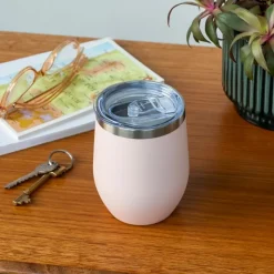 Rex London Rubber coated travel cup 350ml - Pink Outlet
