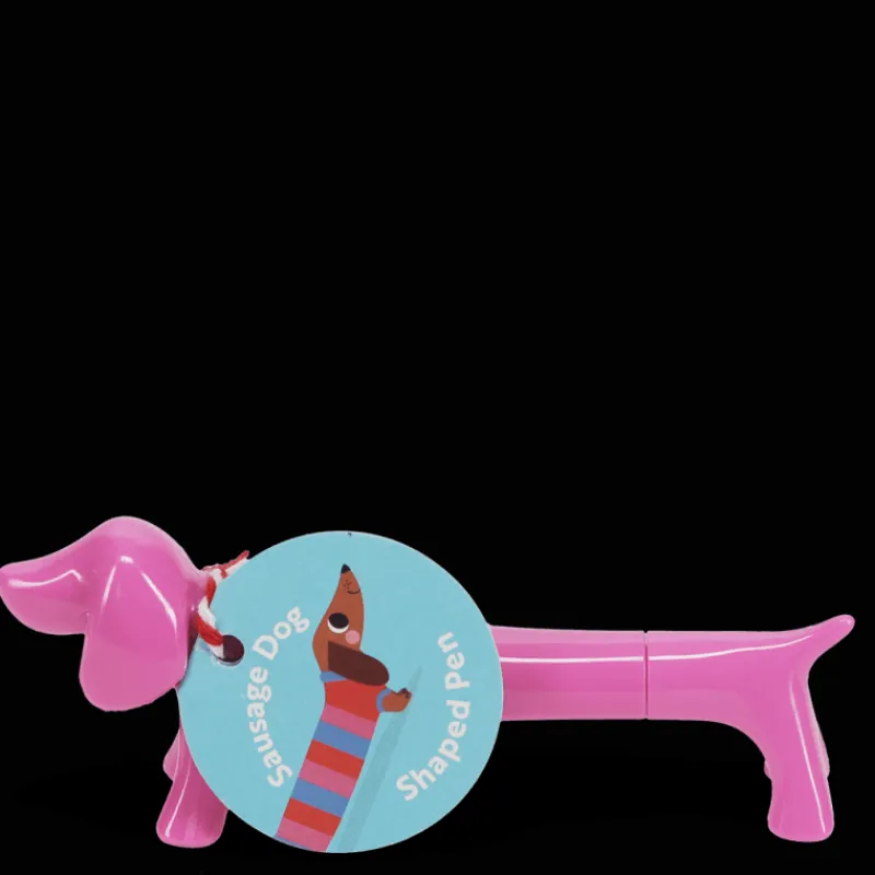 Rex London Sausage dog shaped pen - Pink New