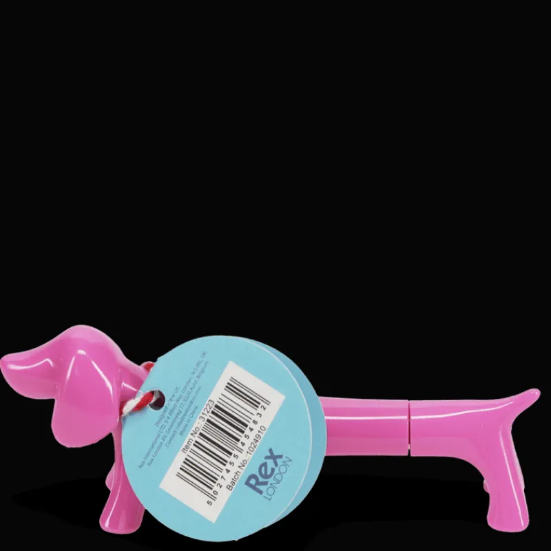 Rex London Sausage dog shaped pen - Pink New