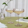 Rex London Scalloped coupe cocktail glasses 250ml (set of 2) - Pink Best