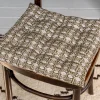 Rex London Seat pad cushion (37x37cm) - Brown lily Outlet