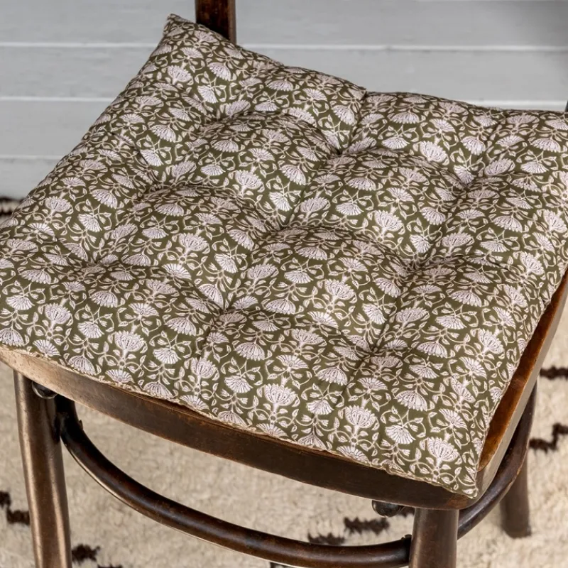 Rex London Seat pad cushion (37x37cm) - Brown lily Outlet