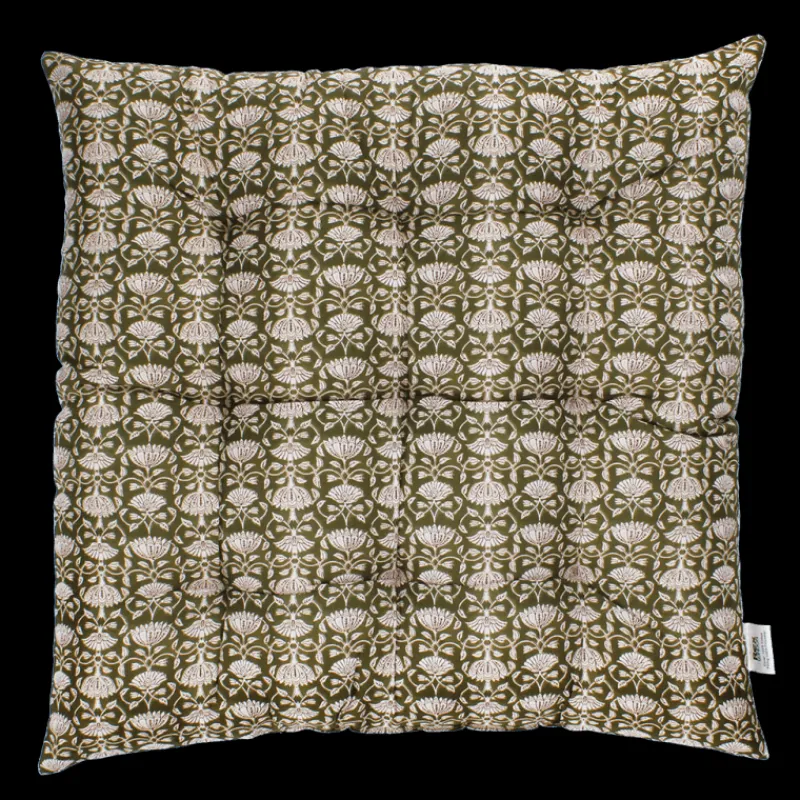 Rex London Seat pad cushion (37x37cm) - Brown lily Outlet