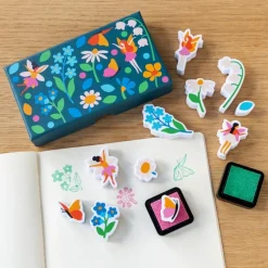 Rex London Set of mini stamps - Fairies in the Garden Hot