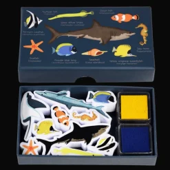 Rex London Set of mini stamps - Ocean Animals Discount