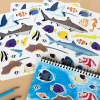 Rex London Shark stickers (3 sheets) - Ocean animals Discount