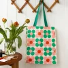 Rex London Shopping bag - Daisy pink and green Hot
