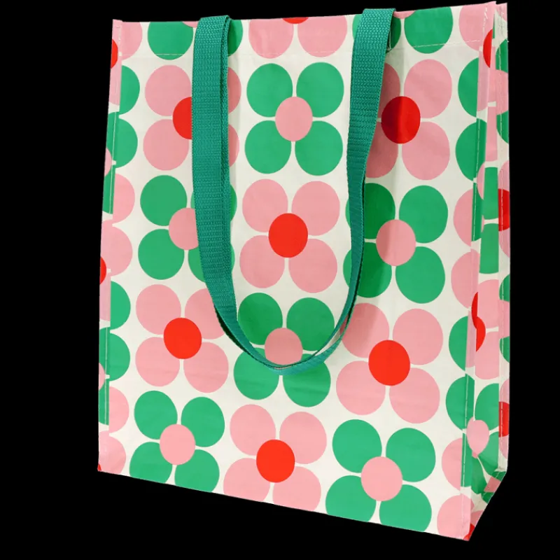 Rex London Shopping bag - Daisy pink and green Hot